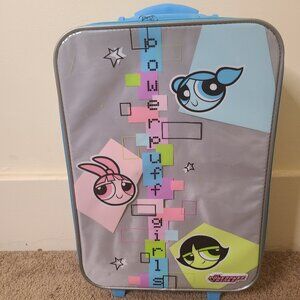 Rare Y2K PowerPuff Girls Cartoon Network Rolling Suitcase/Carryon